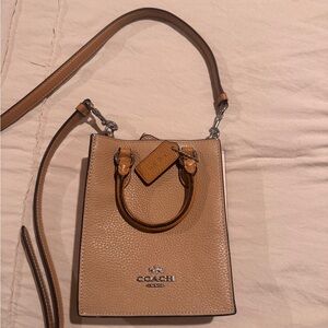 Coach Tan Leather Crossbody Bag